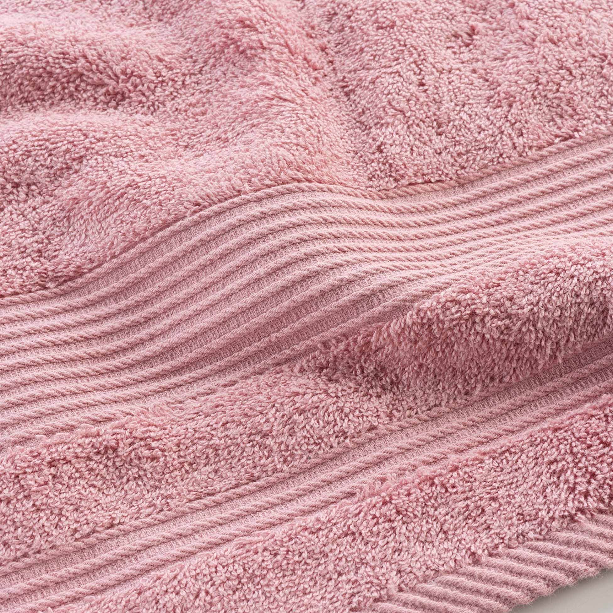 Serviette ou drap de douche 70 x 130 cm Tendresse rose
