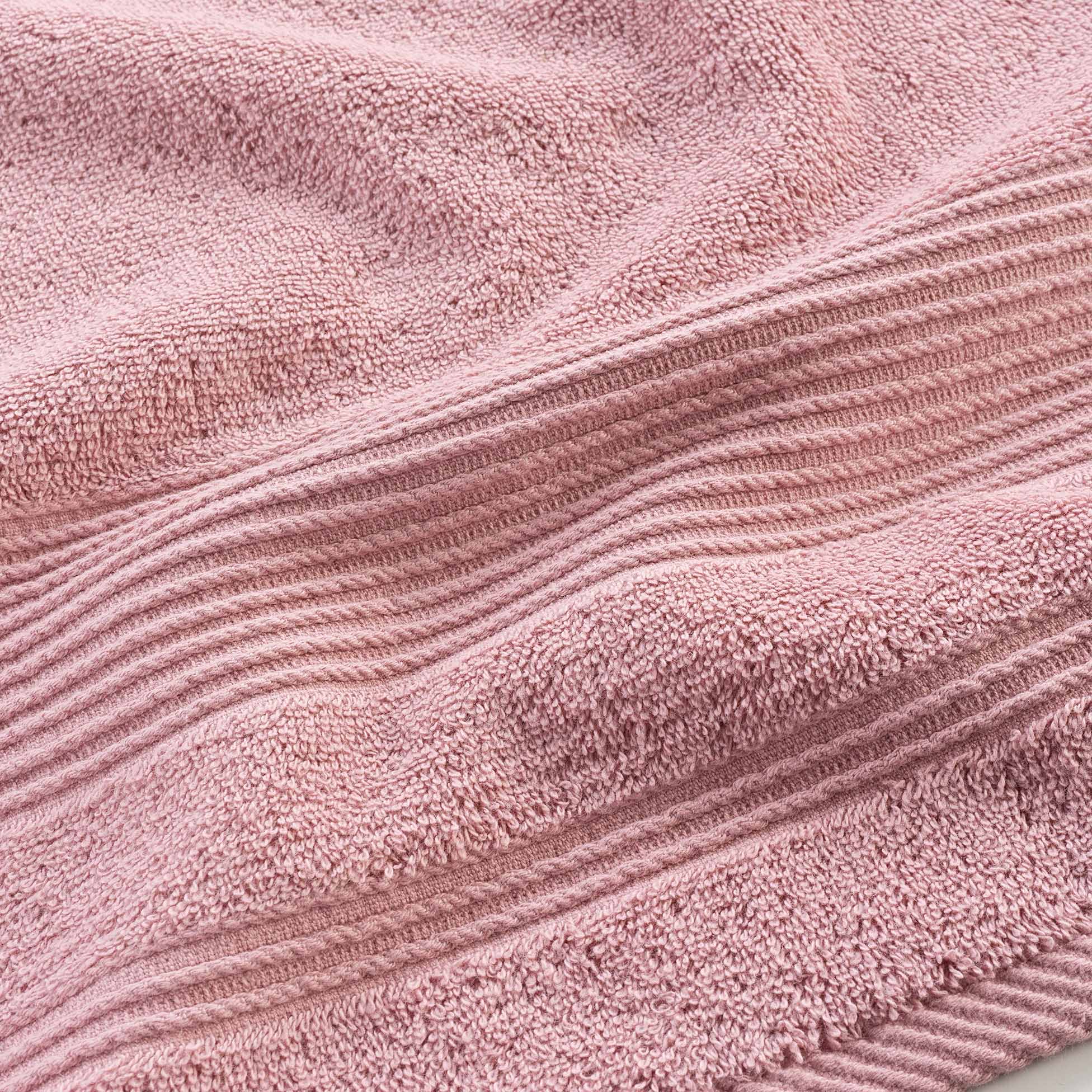 Serviette ou drap de bain 90 x 150 cm Tendresse rose