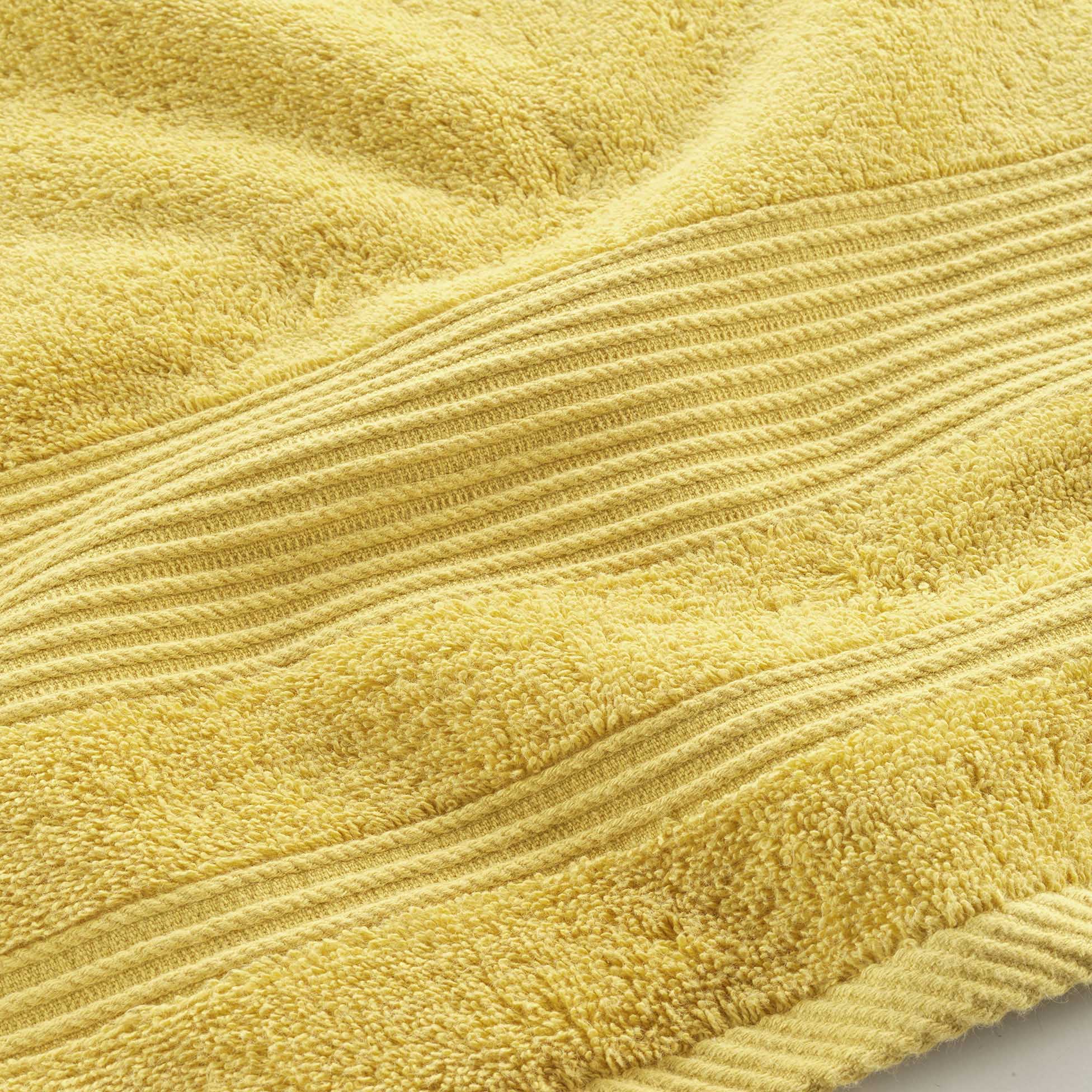 Serviette ou drap de bain 90 x 150 cm Tendresse jaune