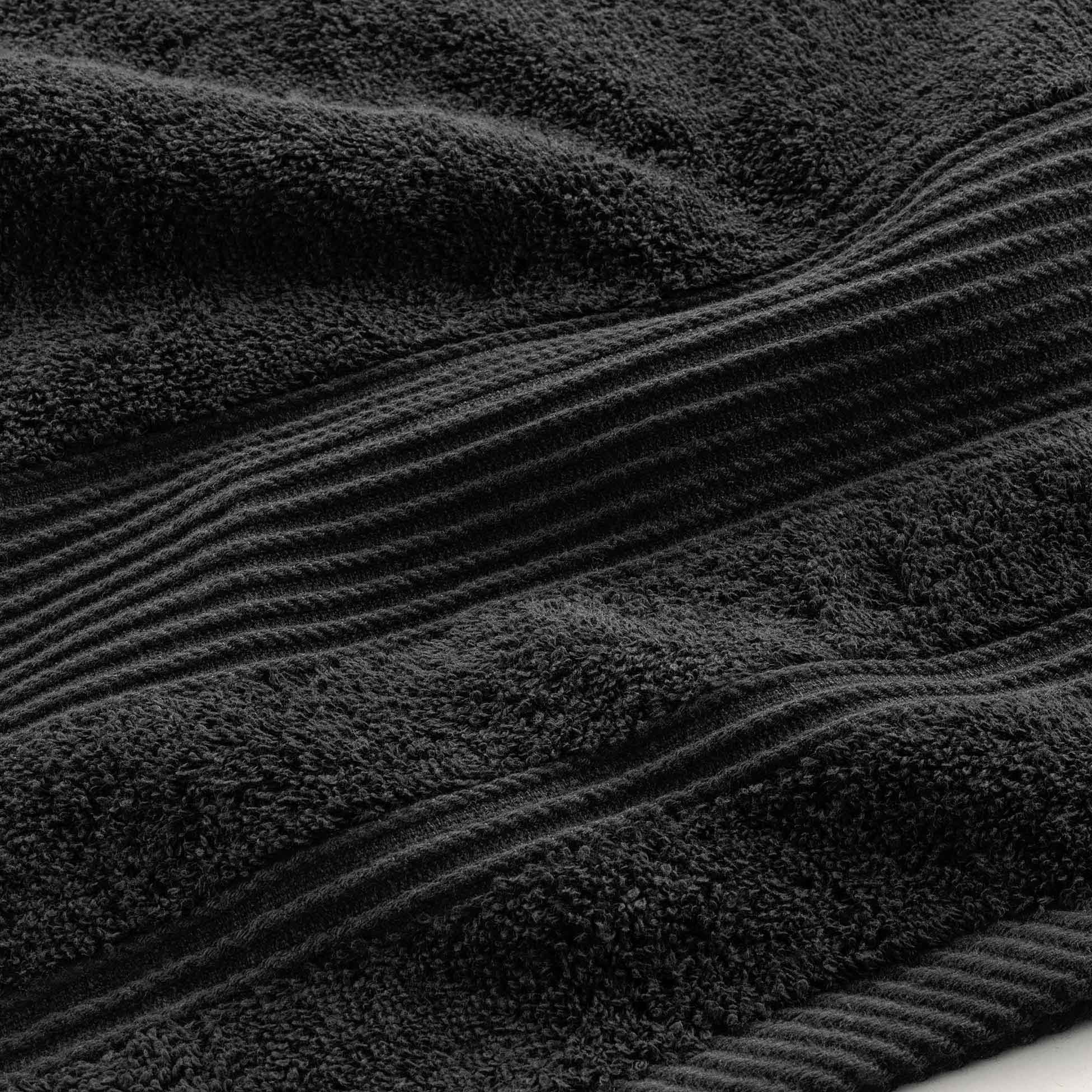 Serviette ou drap de bain 90 x 150 cm Tendresse noir