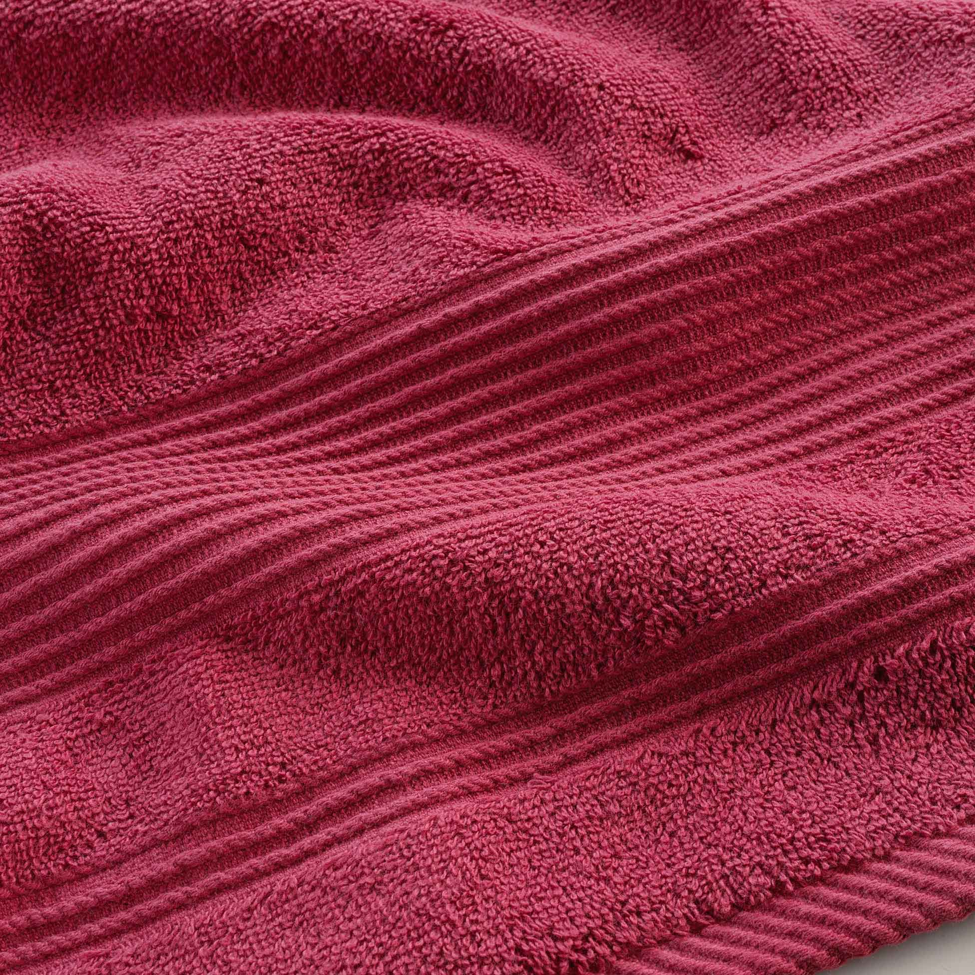 Serviette ou drap de bain 90 x 150 cm Tendresse rouge
