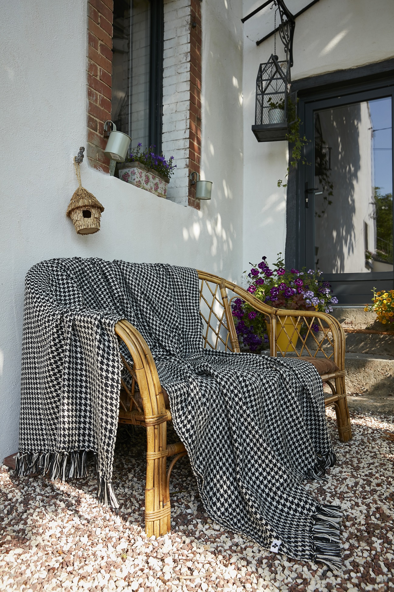 Plaid a franges 130 x 160 cm Gaspard