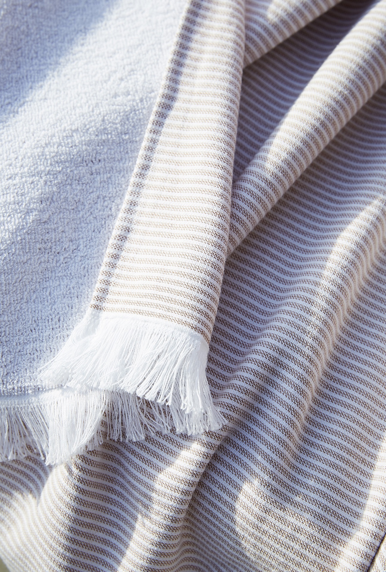 Fouta a franges 95 x 180 cm Nael corail