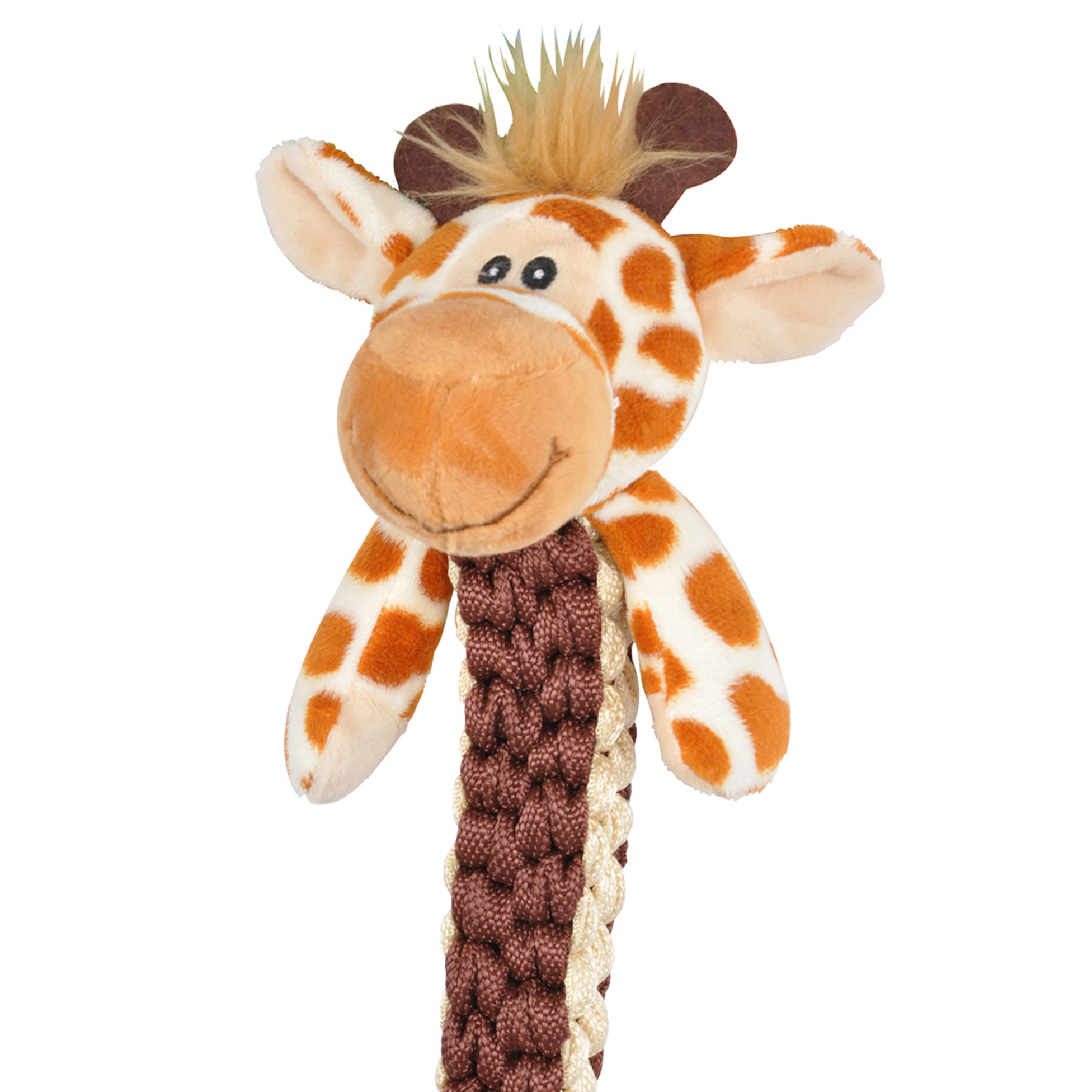 Jouet en peluche girafe feroce 34 cm pour chien