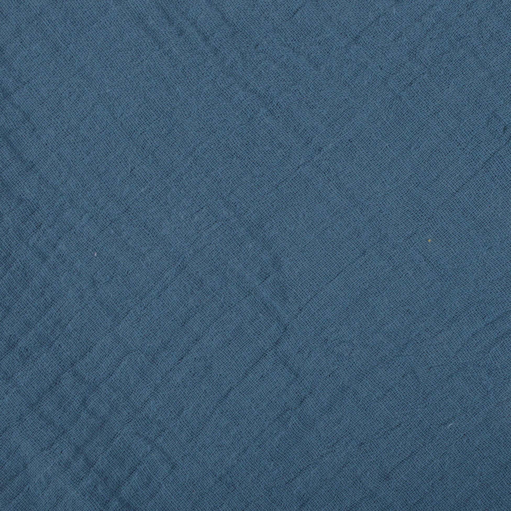 Drap housse gaze coton 60 x 120 cm tendance uni bebe bleu