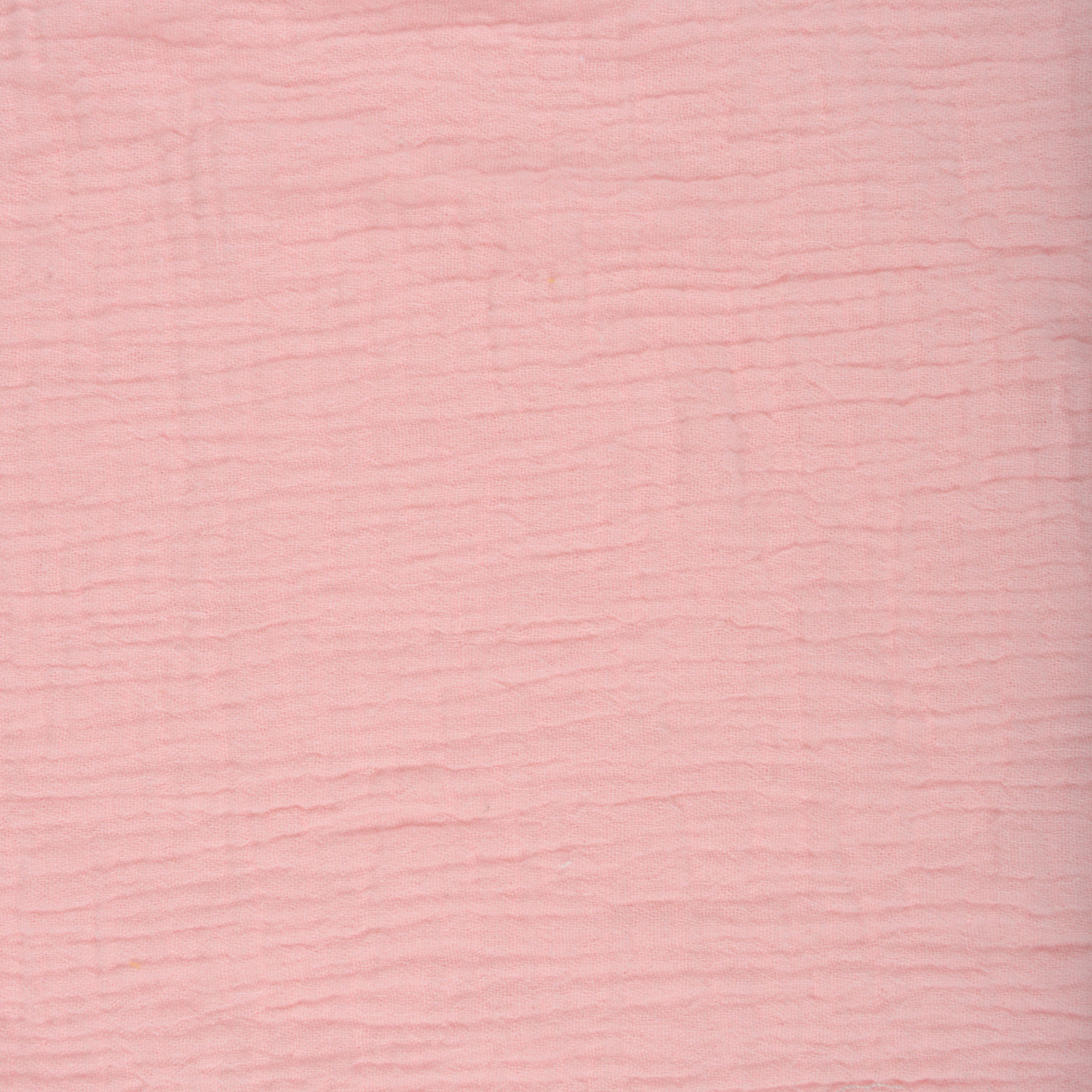 Drap housse gaze coton 60 x 120 cm tendance uni bebe rose