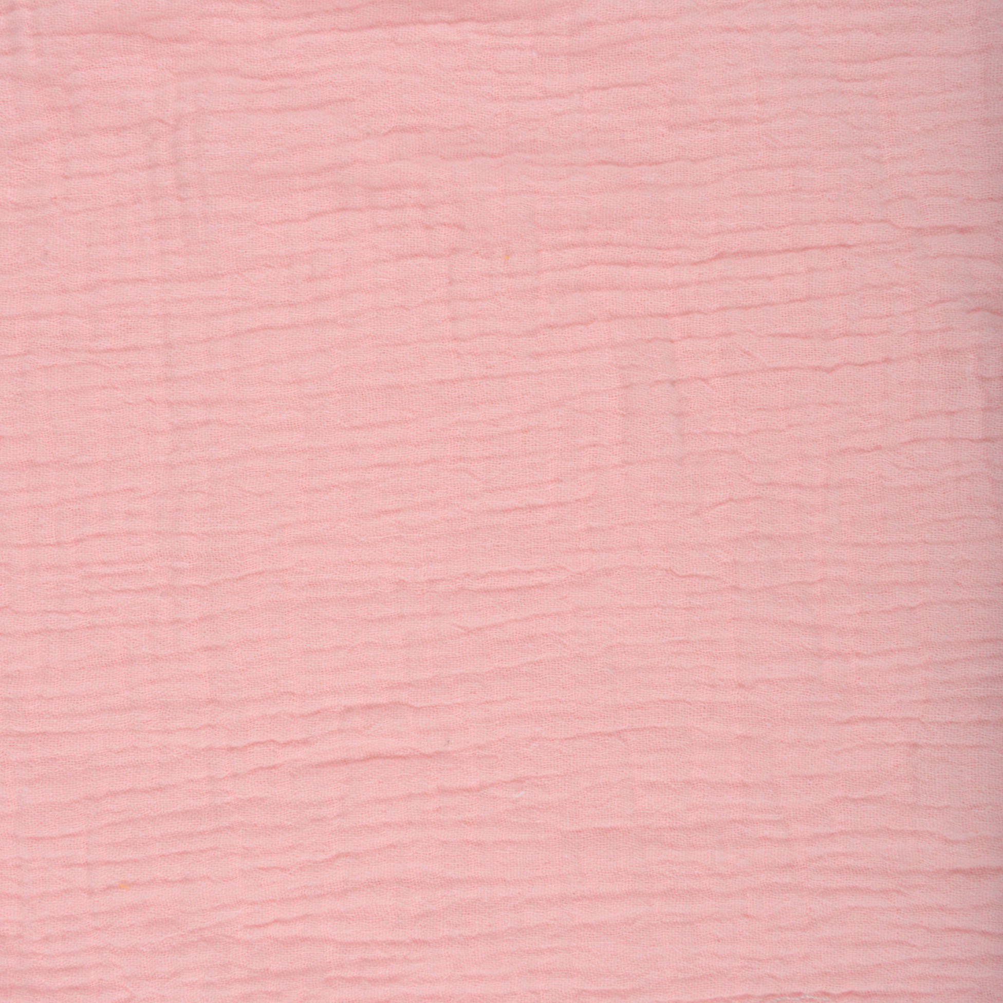 Drap housse gaze coton 70 x 140 cm tendance uni bebe rose