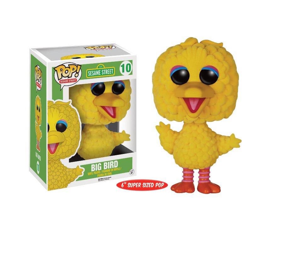 1 rue Ssame Figurine POP! TV Vinyl Big Bird (Flocked)