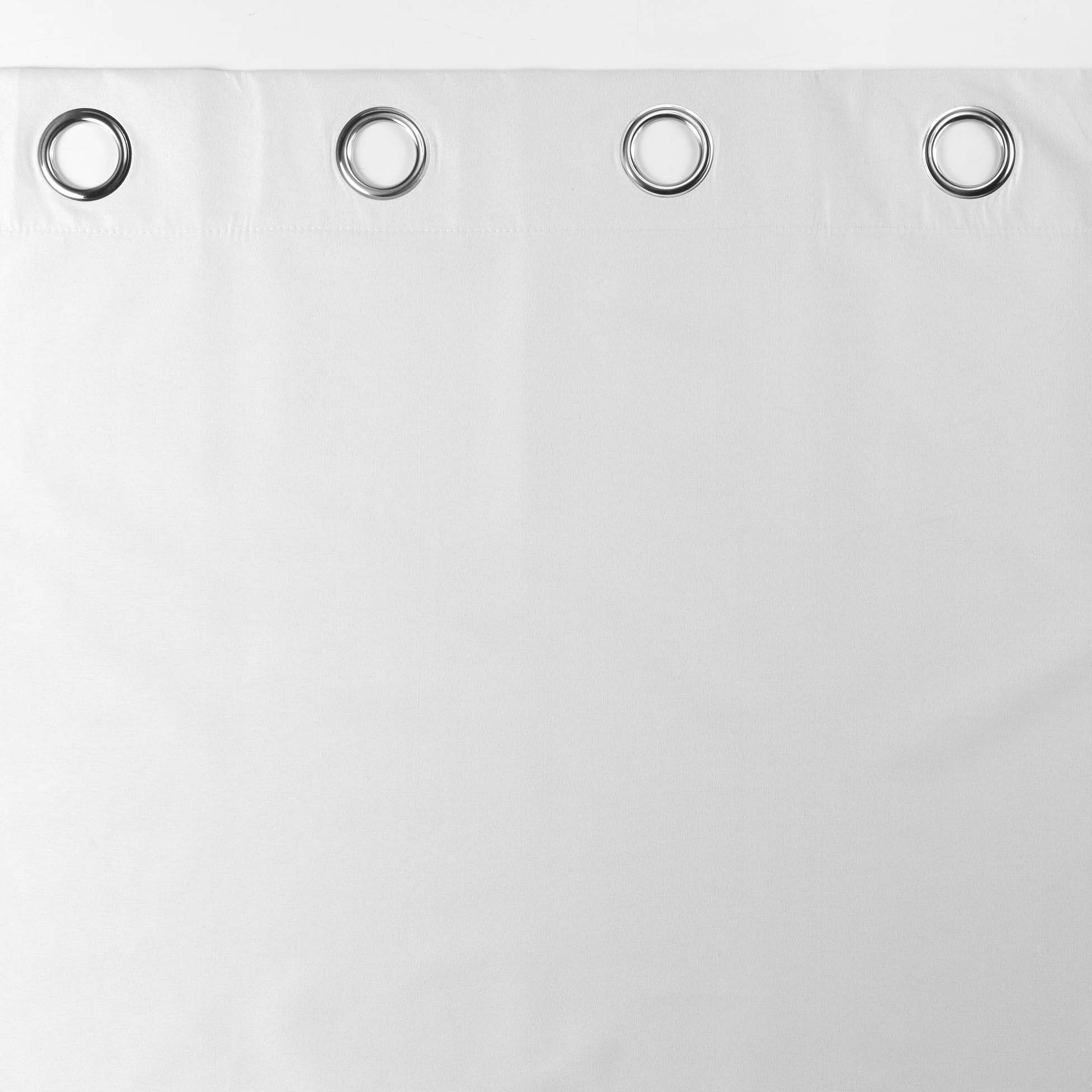 Rideau a oeillets occultant 140x260cm Obscure blanc