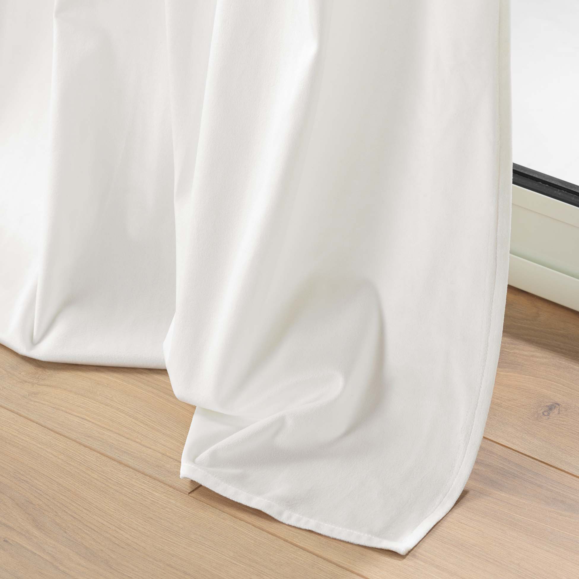 Rideau a poils doux 140 x 240 cm Caresses creme