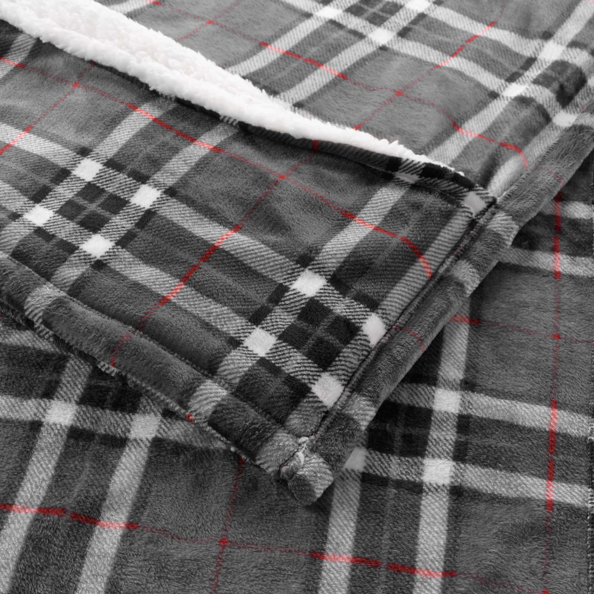 Plaid flanelle + poche pour pieds 125 x 150 cm Scottish