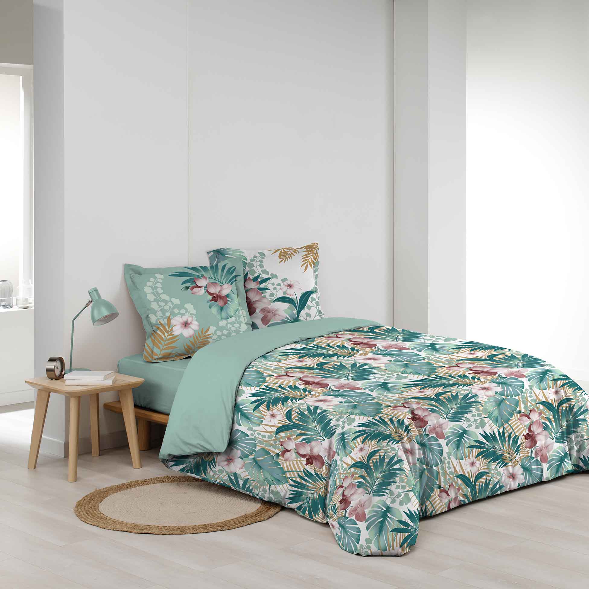 Parure Housse de couette Percale Collection Tropic Kelly