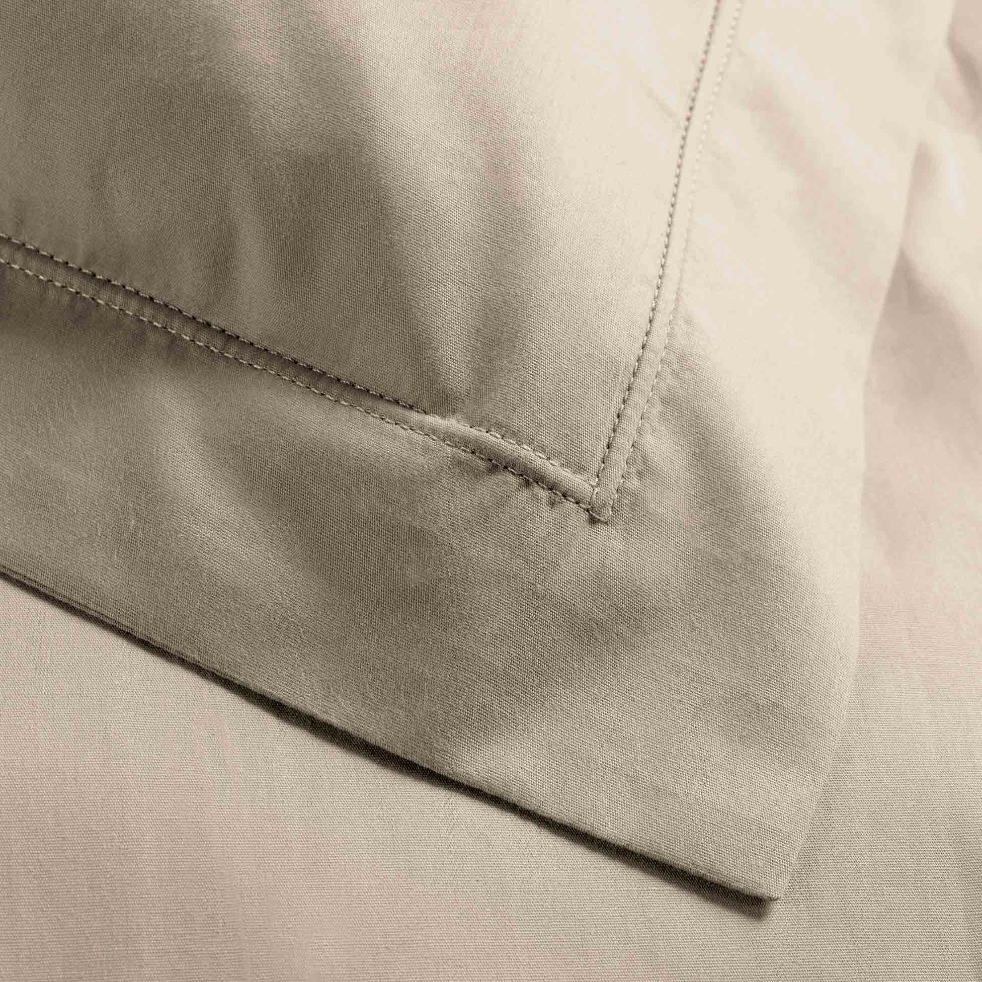 Taie d oreiller 50 x 70 cm Percale de coton sable