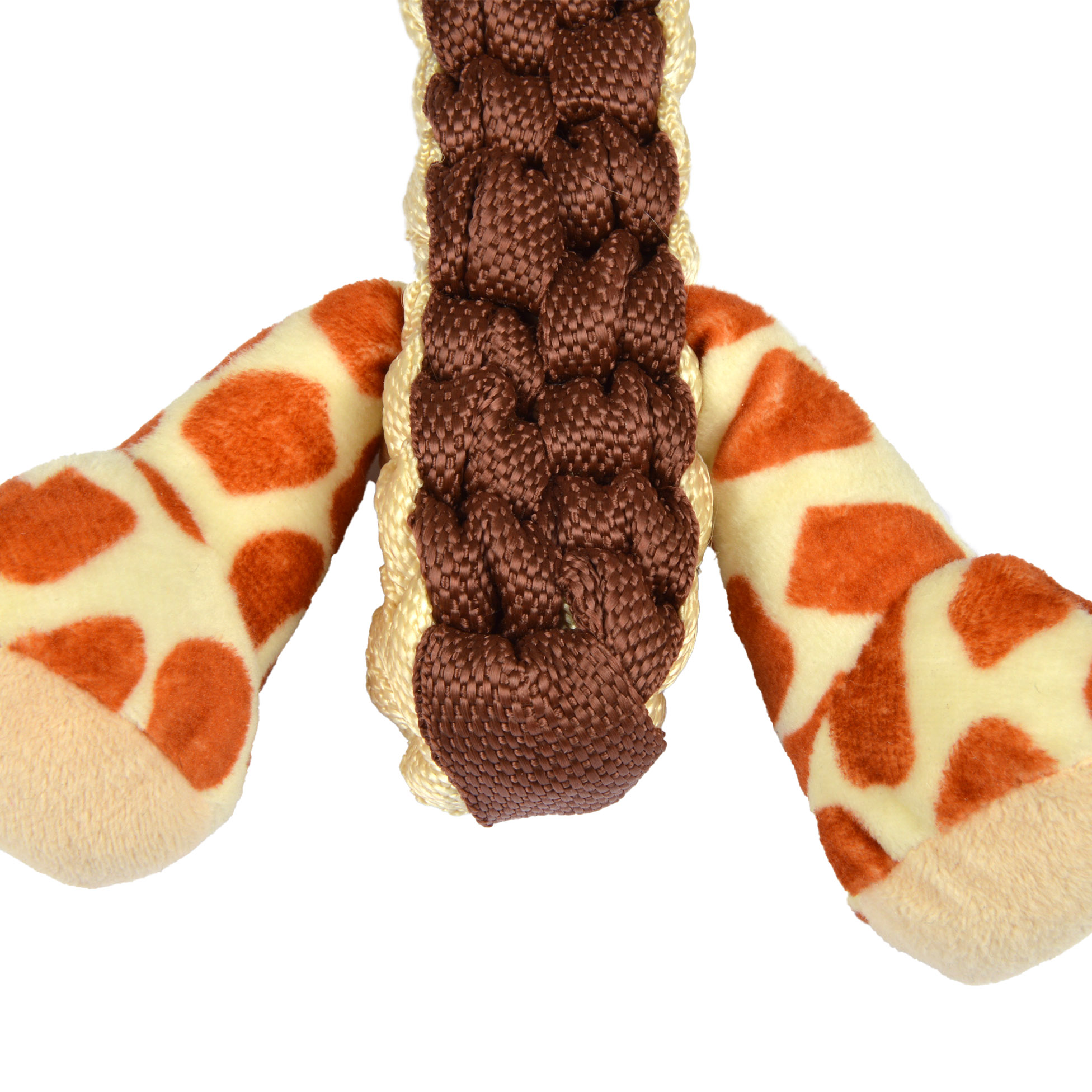Jouet en peluche girafe feroce 34 cm pour chien