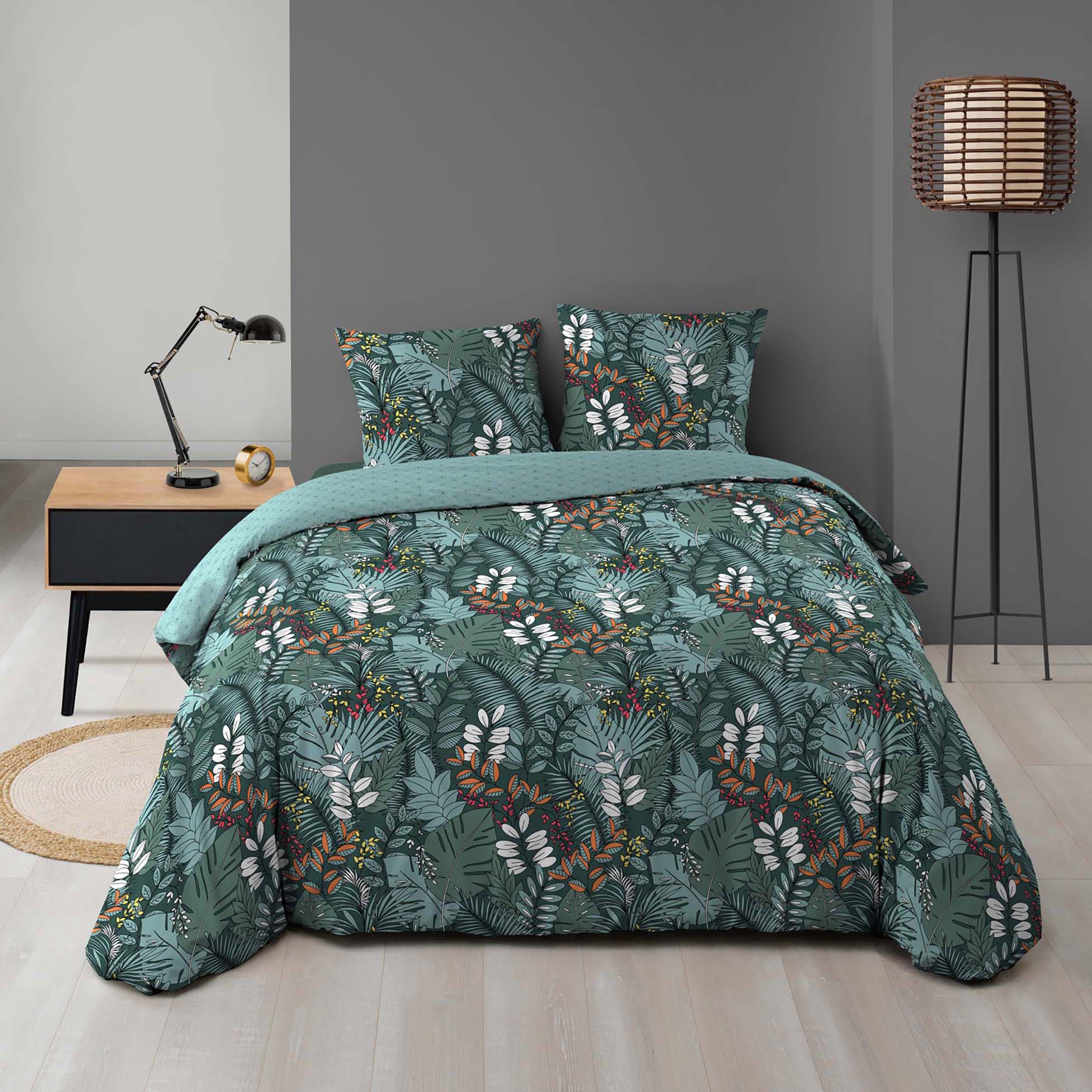 Housse couette + taies Collection Tropical Calaos