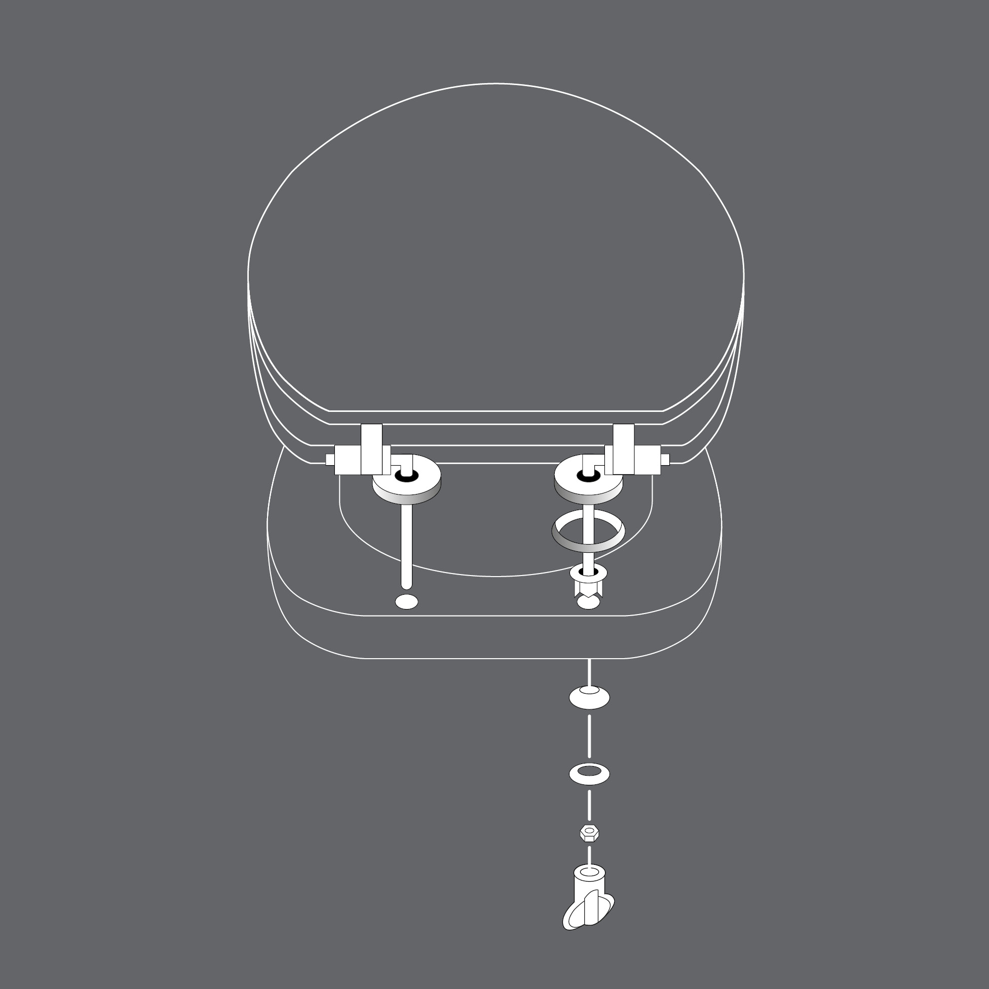 Abattant WC 37.5 x 46 cm Feuilles de jade