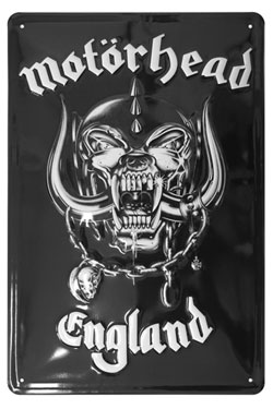 Motrhead panneau mtal England 20 x 30 cm