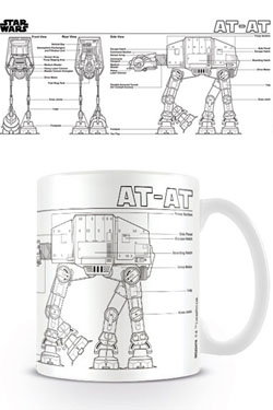 Star Wars mug AT-AT Sketch