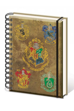 Harry Potter cahier  spirale A5 Hogwart\'s Crests