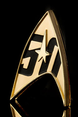 Star Trek rplique 1/1 Starfleet badge magntique 50th Anniversary