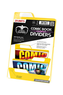 Ultimate Guard 25 intercalaires pour Comics Premium Comic Book Dividers Jaune