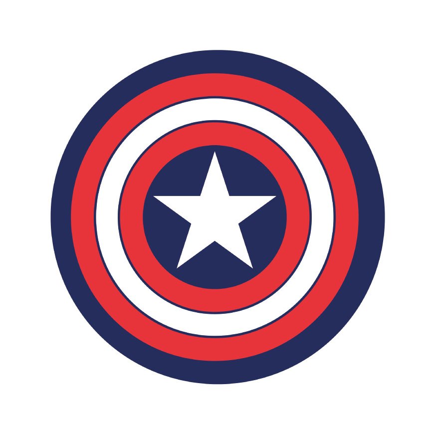 Marvel tapis Captain America 80 cm