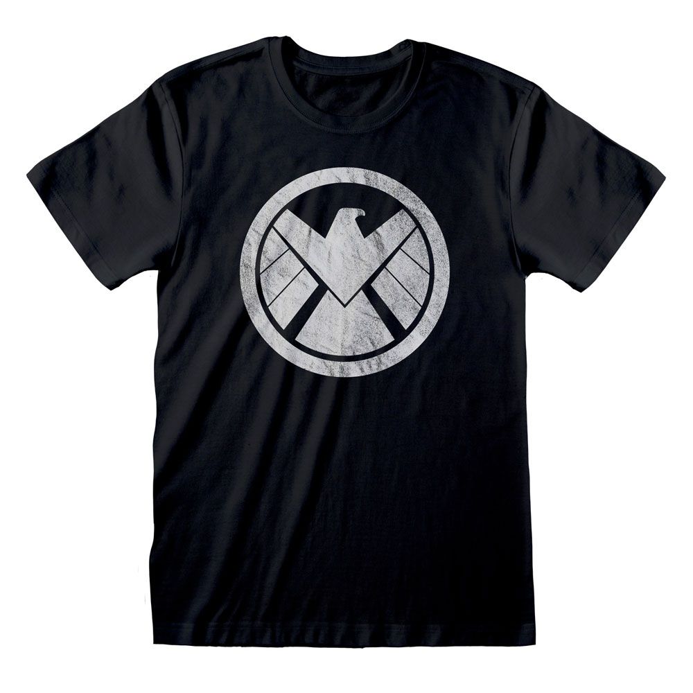 Avengers T-Shirt Shiled Logo Distressed (L)