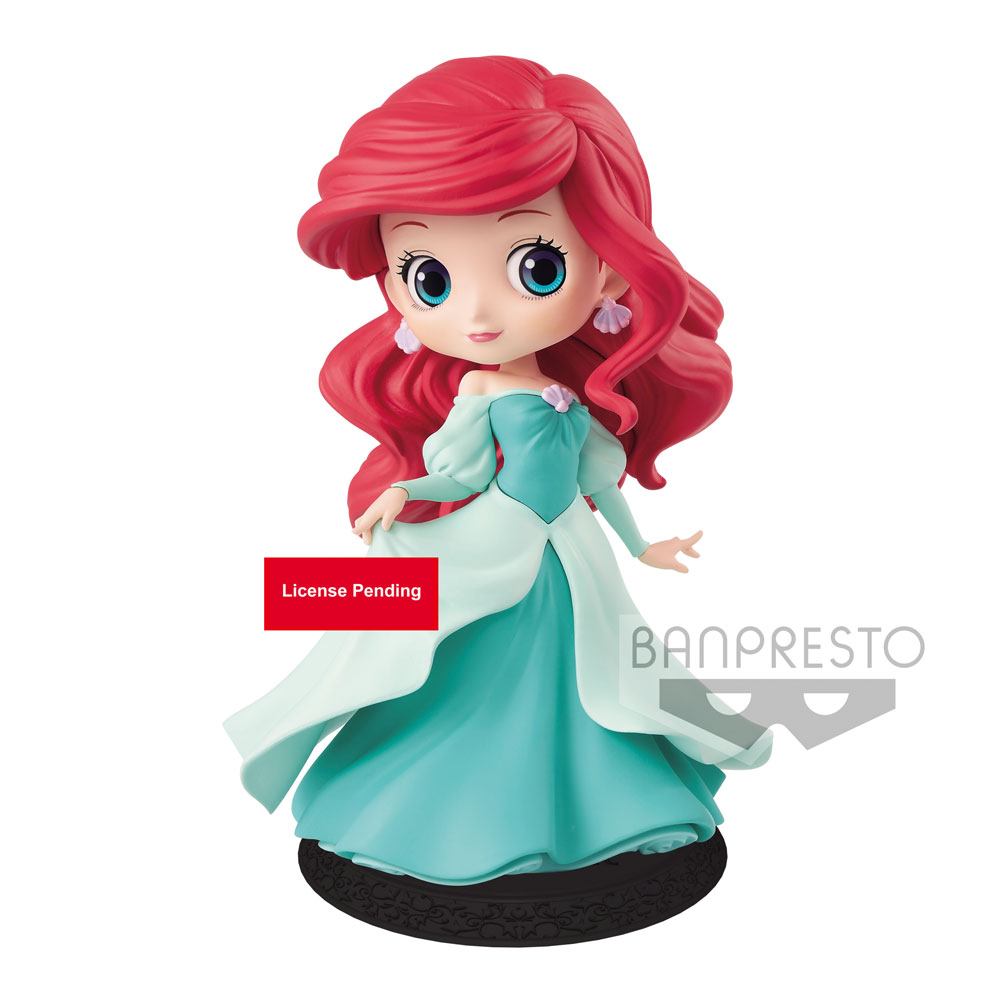 Disney figurine Q Posket Ariel Princess Dress A (Green Dress) 14 cm
