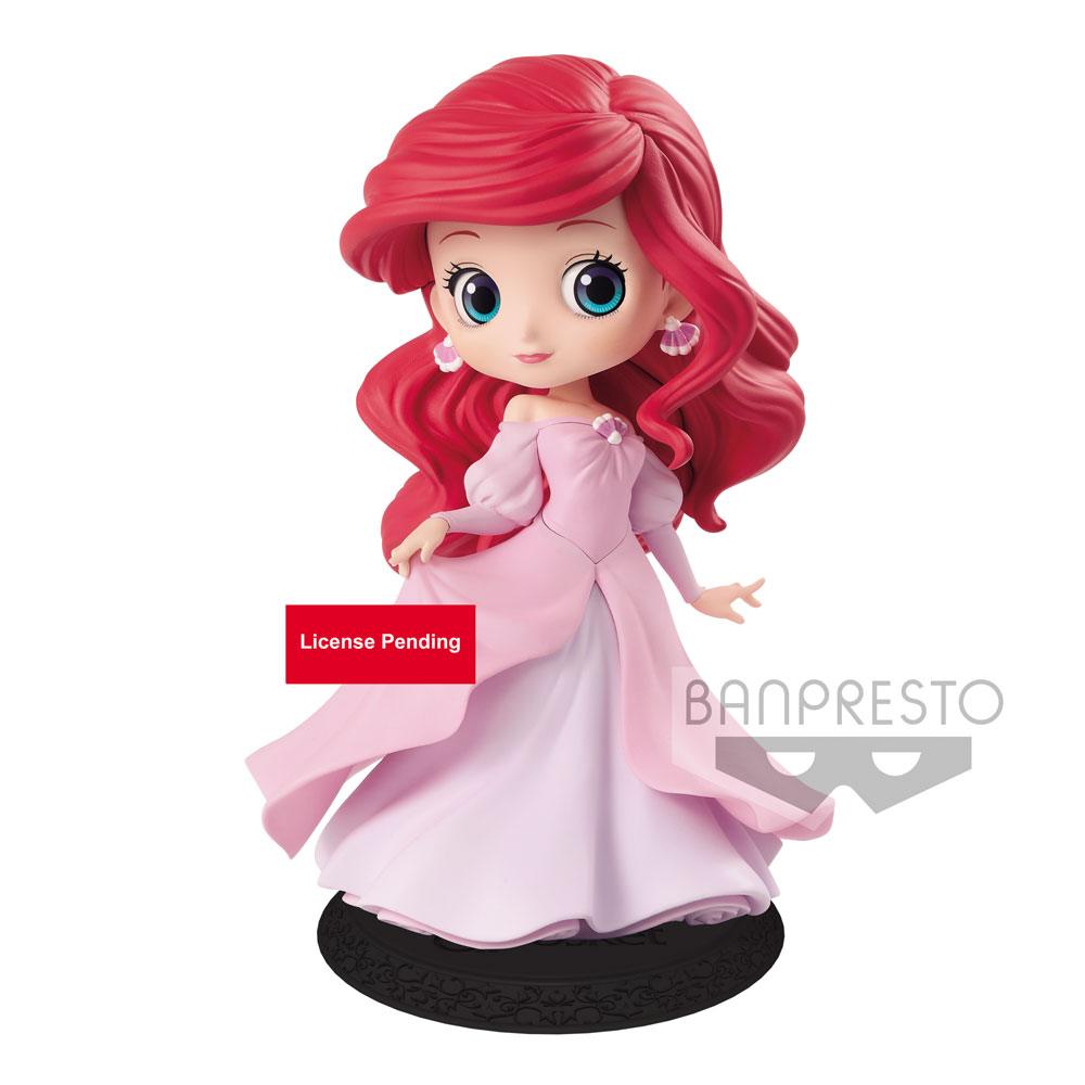 Disney figurine Q Posket Ariel Princess Dress B (Pink Dress) 14 cm