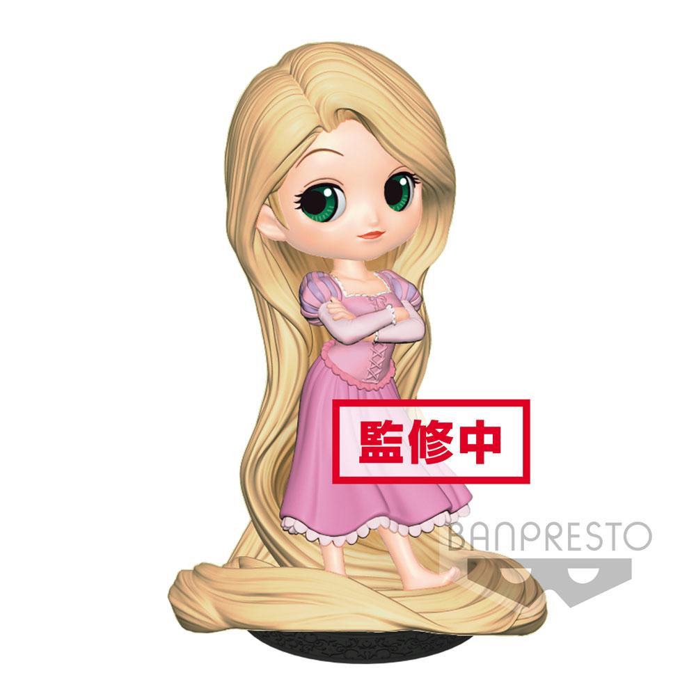 Disney figurine Q Posket Rapunzel Girlish Charm B Pastel Color Version 14 cm