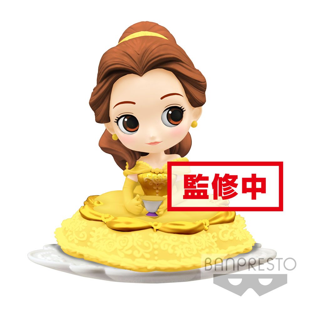 Disney figurine Q Posket SUGIRLY Belle A Normal Color Version 9 cm