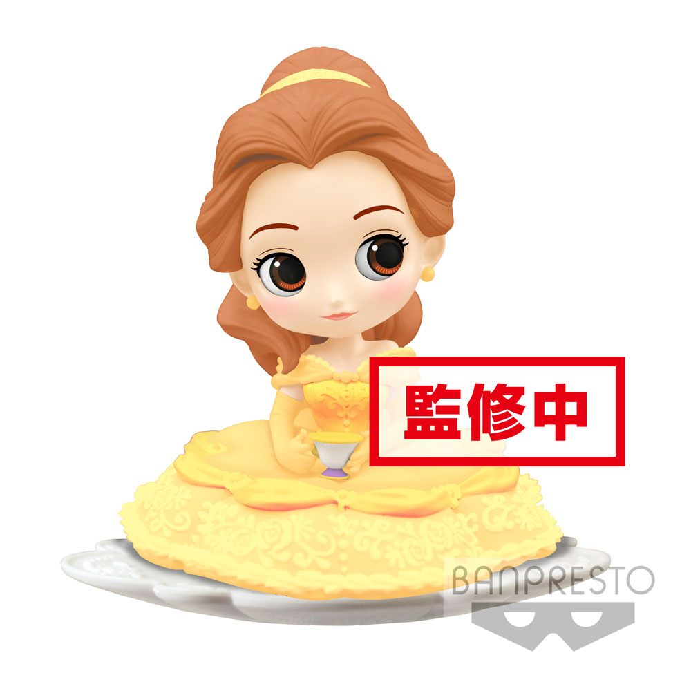 Disney figurine Q Posket SUGIRLY Belle B Milky Color Version 9 cm