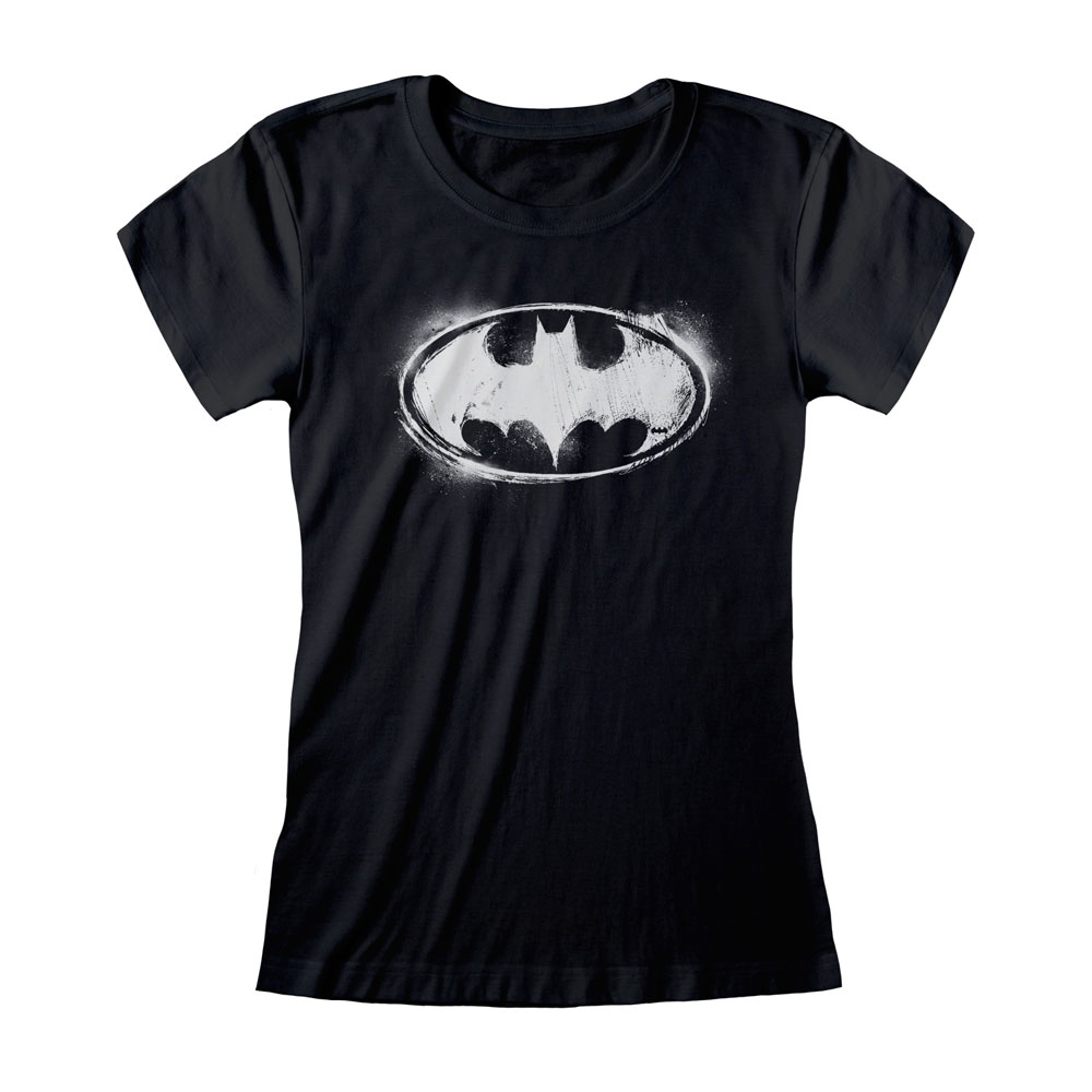 DC Batman T-Shirt femme Distressed Mono Logo (M)