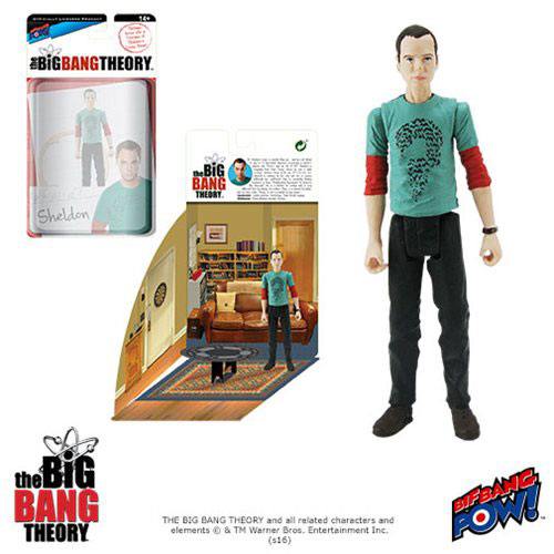 The Big Bang Theory figurine avec diorama Sheldon Riddler Shirt 10 cm