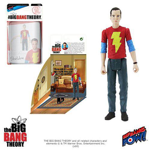 The Big Bang Theory figurine avec diorama Sheldon Shazam Shirt 10 cm