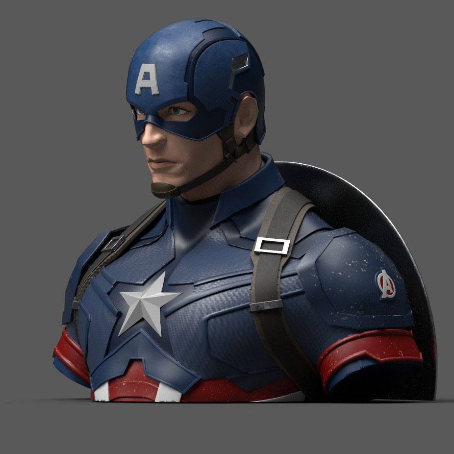 Avengers Endgame buste / tirelire Captain America 20 cm