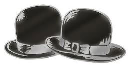 Laurel et Hardy pin\'s Bowler Hats
