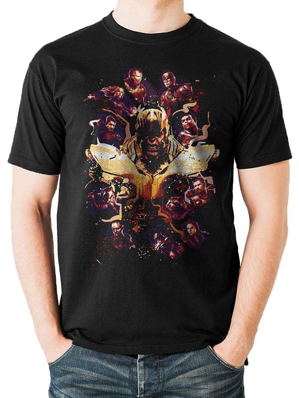 Avengers Endgame T-Shirt Movie Splatter (XL)