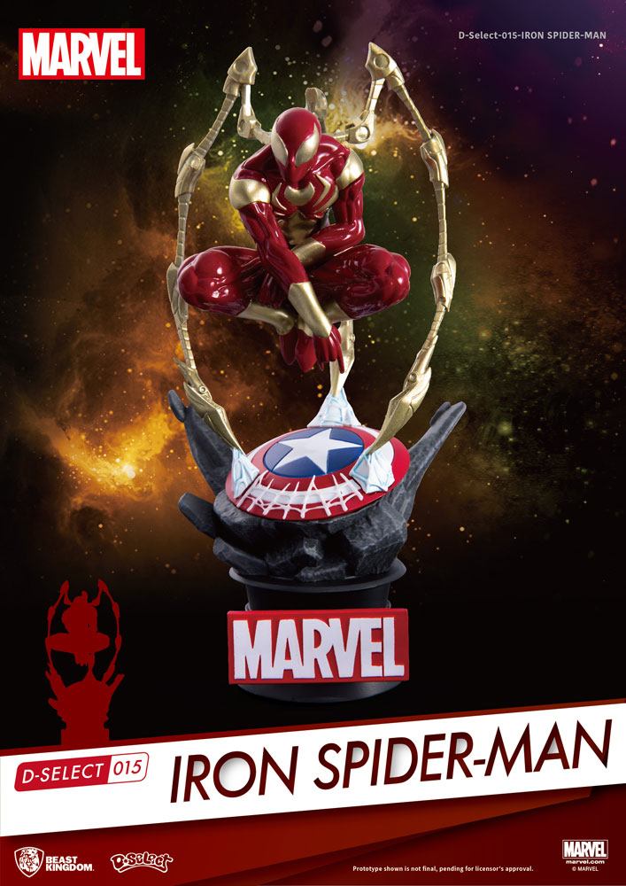 Marvel diorama PVC D-Select Iron Spider-Man 16 cm