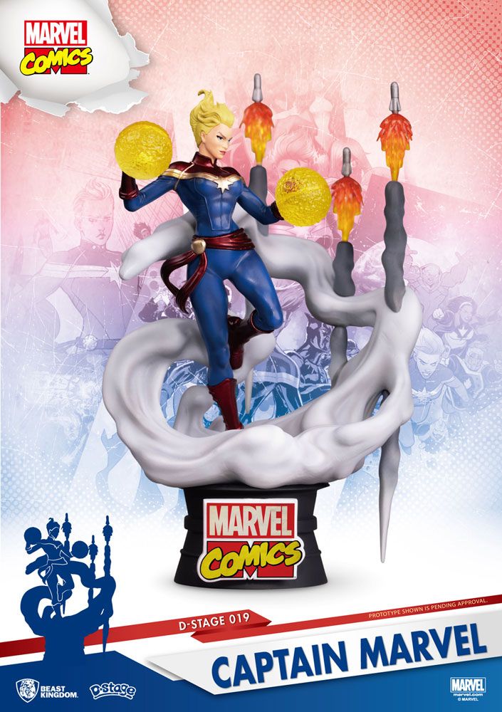 Marvel Comics diorama PVC D-Stage Captain Marvel 16 cm