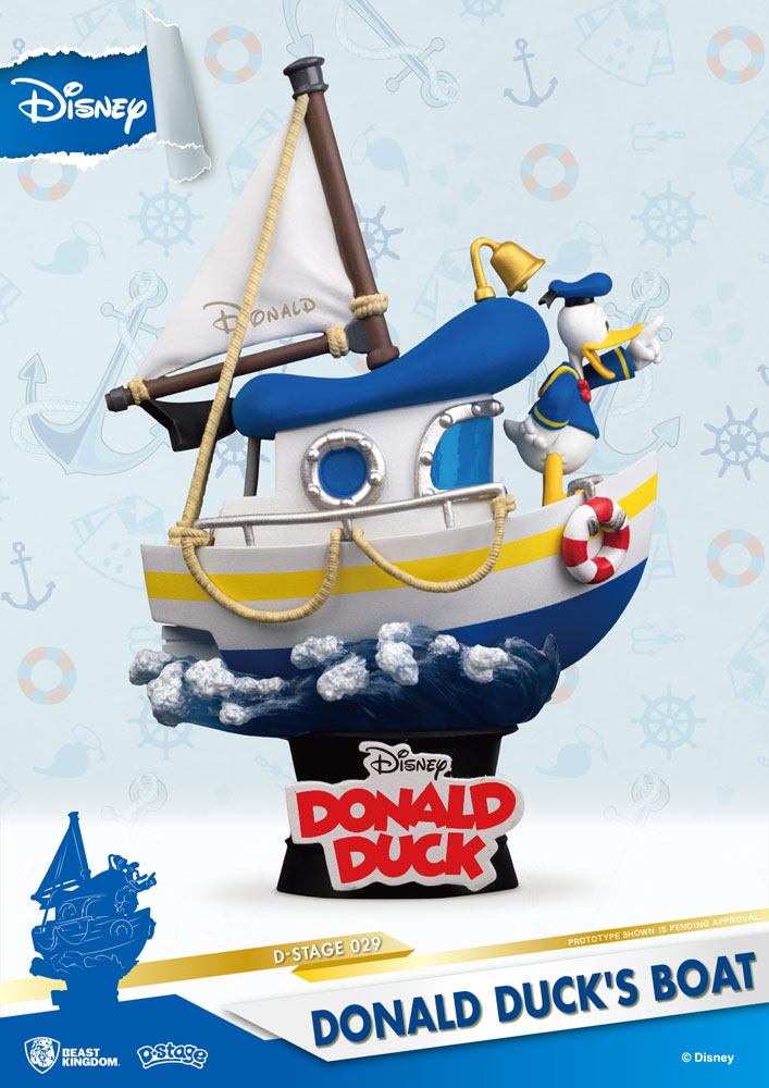 Disney Summer Series diorama PVC D-Stage Donald Duck\'s Boat 15 cm
