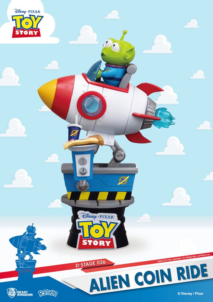 Toy Story diorama PVC D-Stage Alien Coin Ride 15 cm