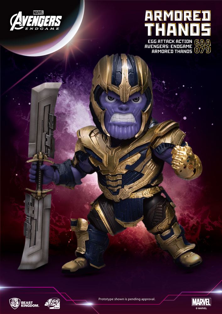 Avengers: Endgame Egg Attack figurine Armored Thanos 23 cm