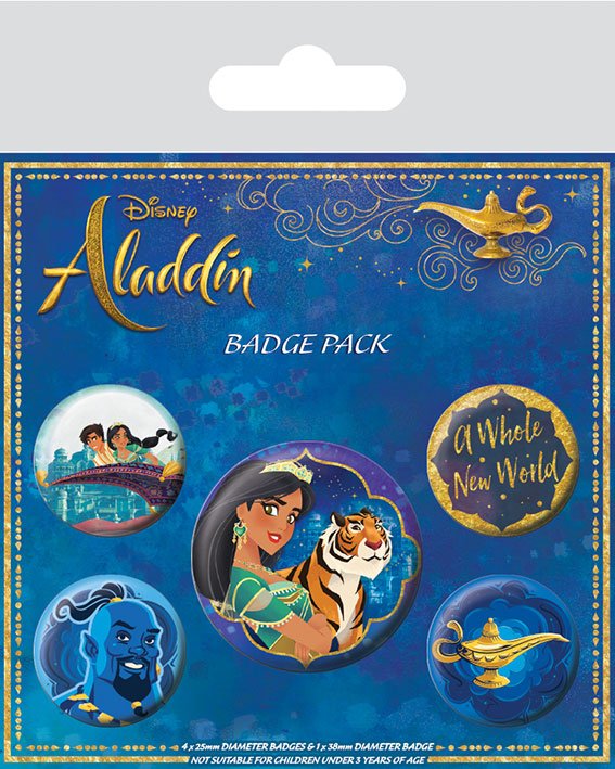 Aladdin pack 5 badges A Whole New World