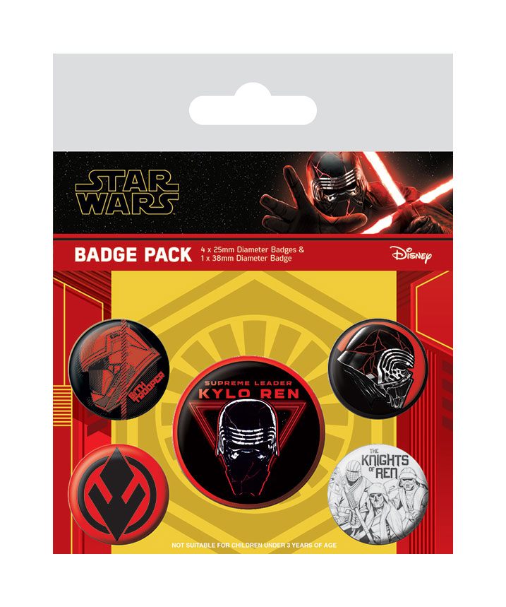 Star Wars Episode IX pack 5 badges Sith