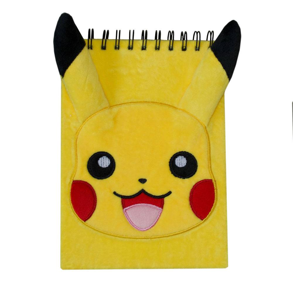 Pokemon cahier  spirale peluche A5 Pikachu