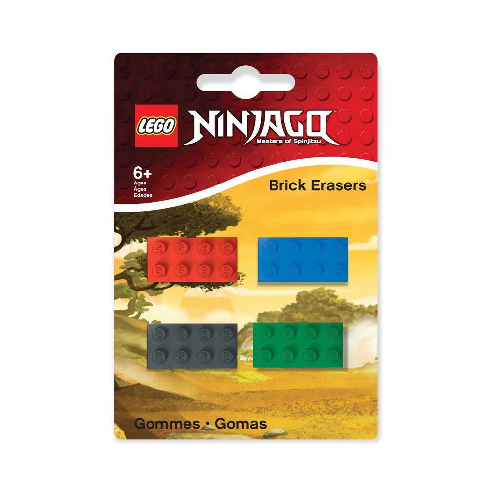 LEGO Ninjago pack 4 gommes