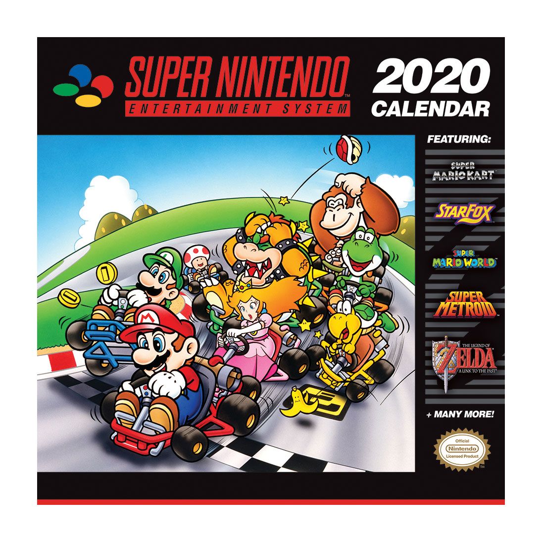 Super Nintendo calendrier 2020