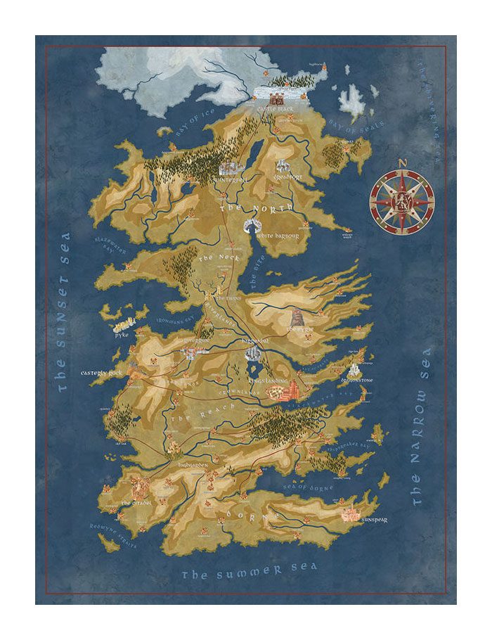 Le Trne de fer Puzzle Cersei Lannister Westeros Map