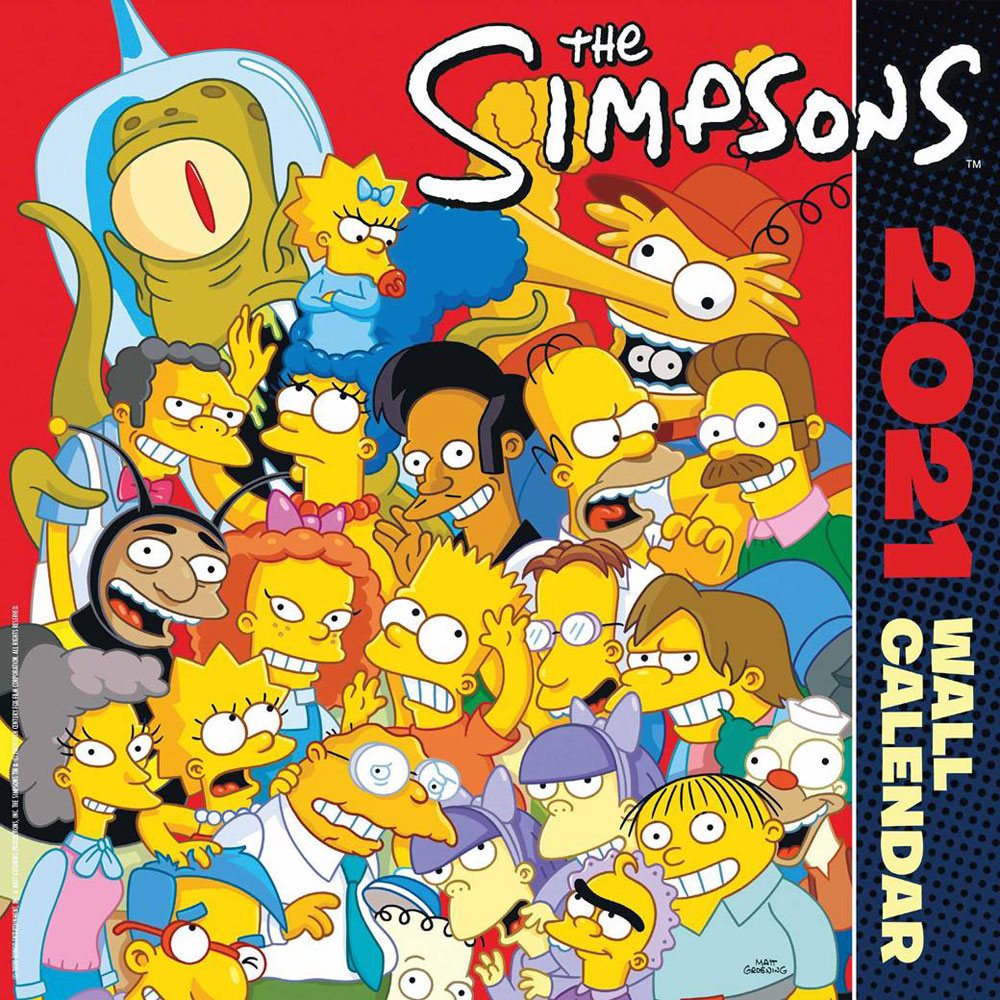 Simpsons calendrier 2021 *ANGLAIS*